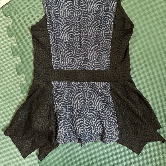 BCBG Tank Lace Peplum Top - Picture 2 of 3